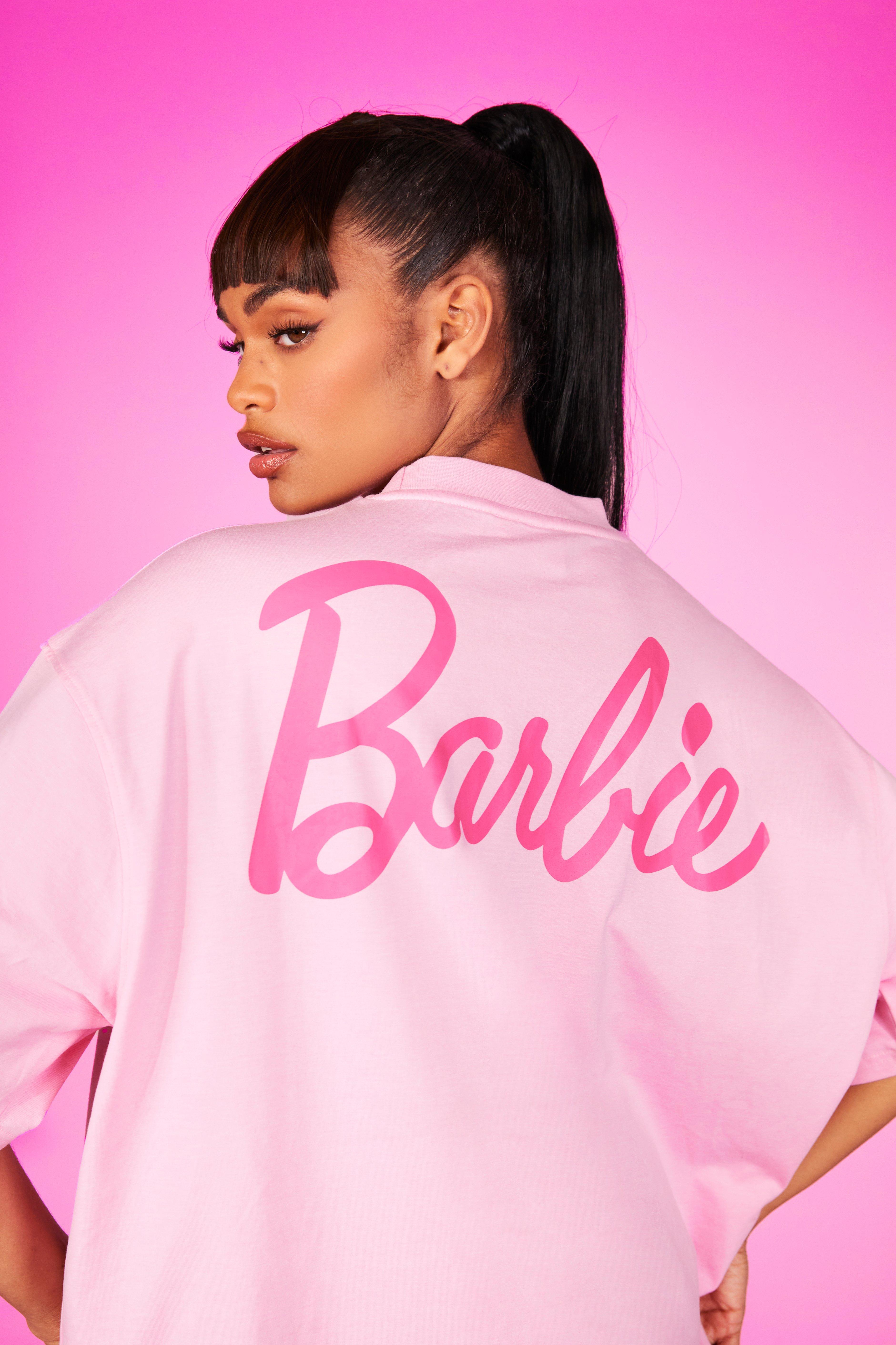 Barbie pink cheap t shirt